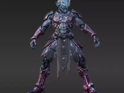 Cyber samurais C 3D model