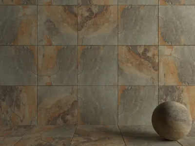 Stone Wall Tiles Key Stone Green 80x80 Texture
