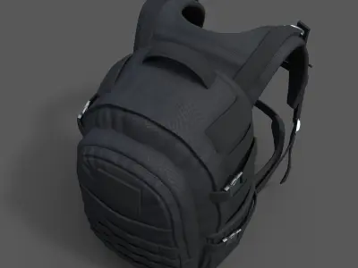 Backpack Camping Generic military human bag storqge baggage  Low-poly 3D model