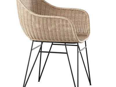 Chart Rattan Chair 3D model