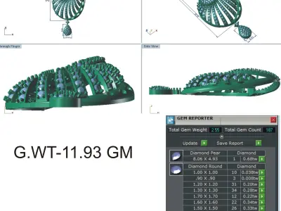 Pendants and Earrings 3D print model
