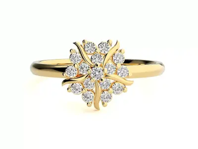Women ring 3D print model 142