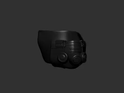 helmet high poly sculpt 3d printable  3D model 82