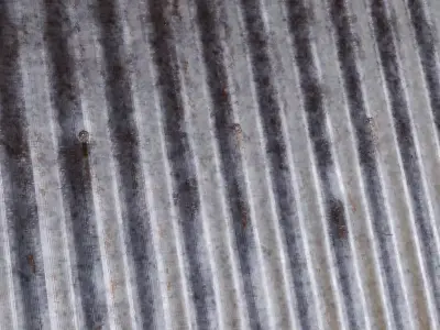 Industrial Weathered Corrugated Metal PBR Seamless Texture