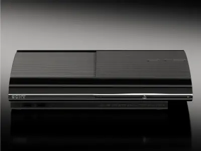 Sony PlayStation 3 Super Slim game console Low-poly 3D model