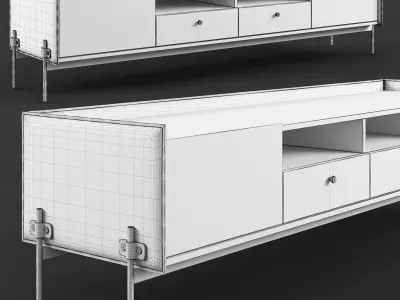 Aston Martin V246 TV cabinet 3D model