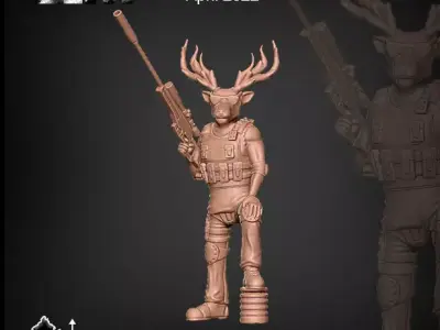 Lt Deer 3D print model