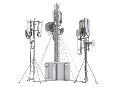 Cell Phone Towers 3D model