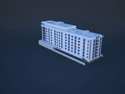 DUBAI FLORA ALBARSHA HOTEL Low-poly 3D model