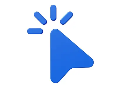 Cursor icon Low-poly 3D model