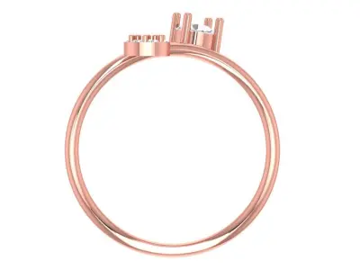 Women Light Weight Band Ring 3D print model 18