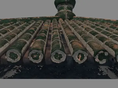 Japan Chinese roof 3D model