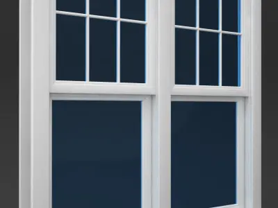 Window Doublehung Two operating 3D model