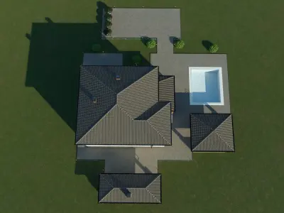 Villa for family 1 3D model