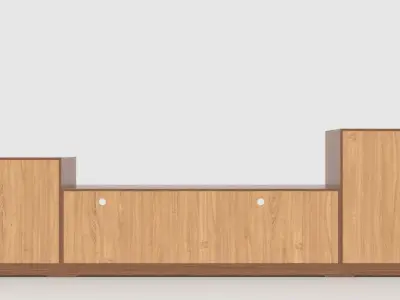 tv stand 73 3D model