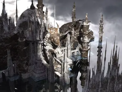 Holy Forbidden City Snow Kit bash 3D model