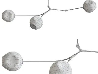 BRANCHING BUBBLES BB 03 14 Low-poly 3D model