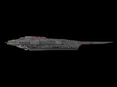 Star Trek Engle-Class Starship Low-poly 3D model