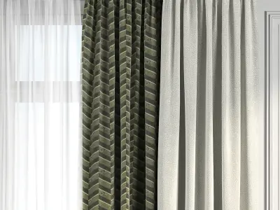 Curtain Set 185 3D model