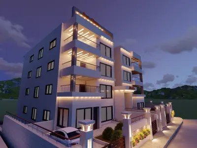 1 unit of housing complex Free 3D model