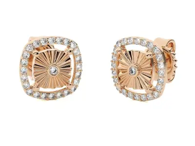 Light wt Women Diamond Earrings  3D print model