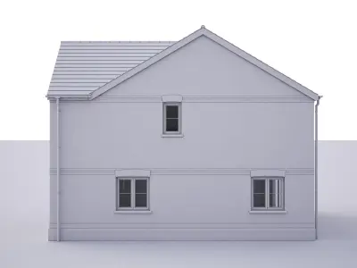 British House Trap Road Plot5-6-7  3D model