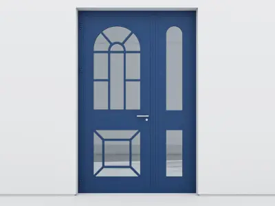 Aluminium door 364 3D model