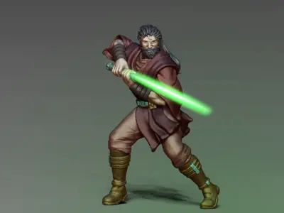 Light side bundle II - masters and apprentices 35 mm scale  3D print model