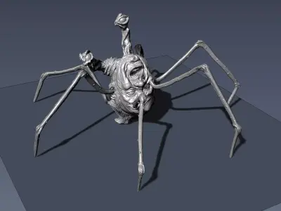 The Thing Spider head 3rd scale 3D print model