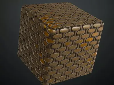 Rusty Metal Mesh Industrial PBR Seamless Texture