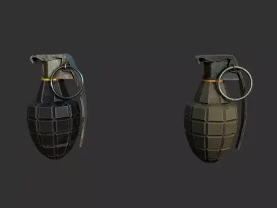 Grenade Low-poly 3D model