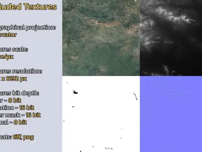 Yingchuan China City Landscape 3D Model 3D model