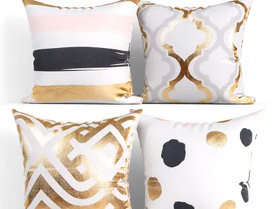 50 Decorative set pillow 350-399 3D model