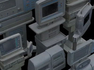 Abandoned Hospital  Low-poly 3D model