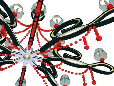 chandelier 10 3D model buy