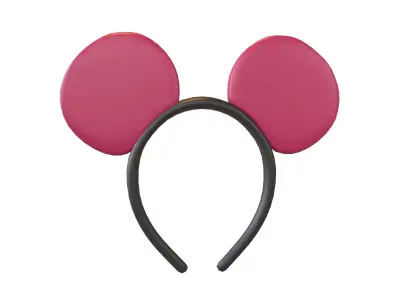Mouse Hairband v1 002 Low-poly 3D model