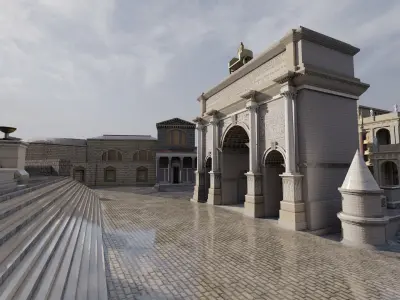 Roman forum 3D model