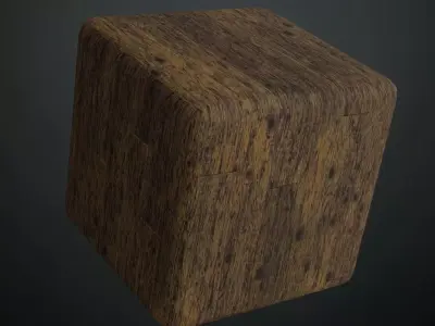 Antique Weathered Pine Wood Planks PBR Seamless Texture