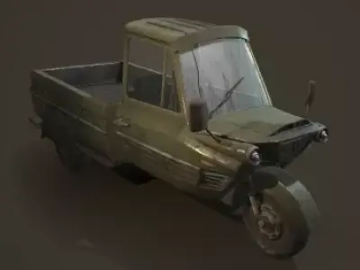 Next generation Cybertricycles Low-poly 3D model