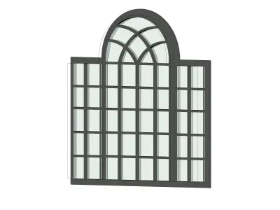 Archtop Window 3D model