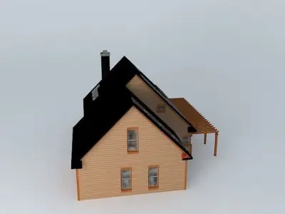 Hybrid House Free 3D model
