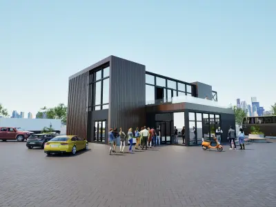 Comercial office 3D model