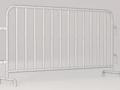 Low Poly Barriers Pack Low-poly 3D model