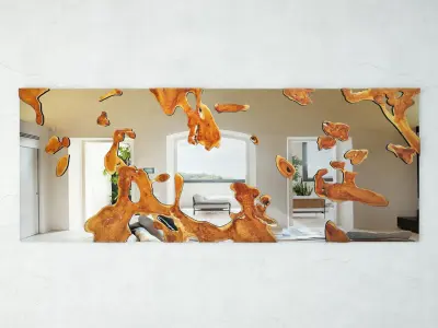 Teak Root Mirrors Collection 3D Model Pack