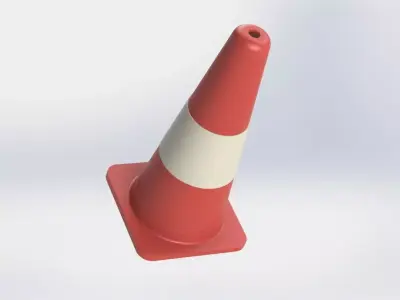 Traffic Cone Miniature Free 3D print model