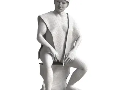 sculpt seat man  3D model