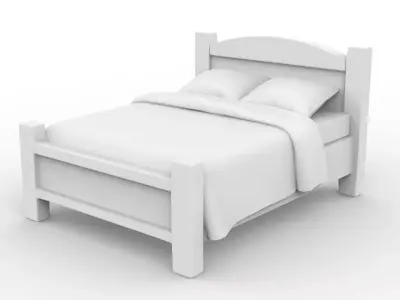 Low-Poly Bed 3D Printable 3D print model
