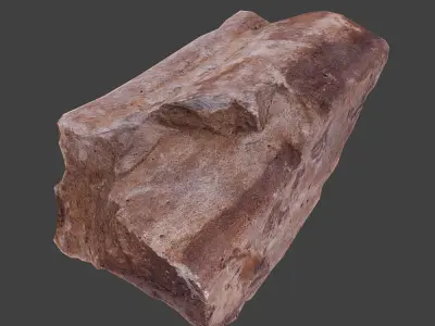 Cinder Debris Low-poly 3D model