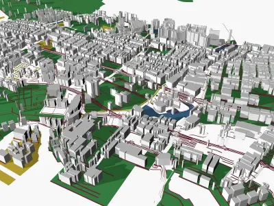 Singapore 02 Low-poly 3D model