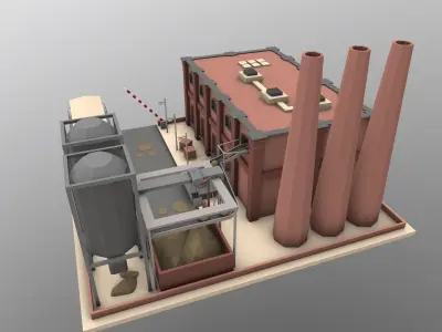 Brick Factory 3D model